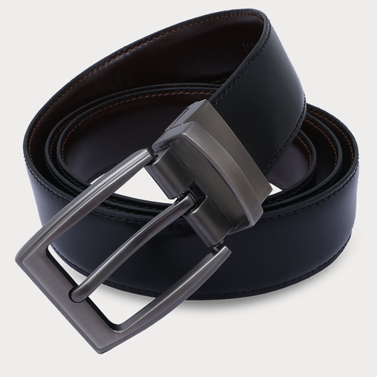 Lw 2in1 BL leather belt Blk/Brown