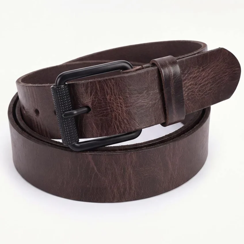 Lw Men's Crazy Horse Leather Belt