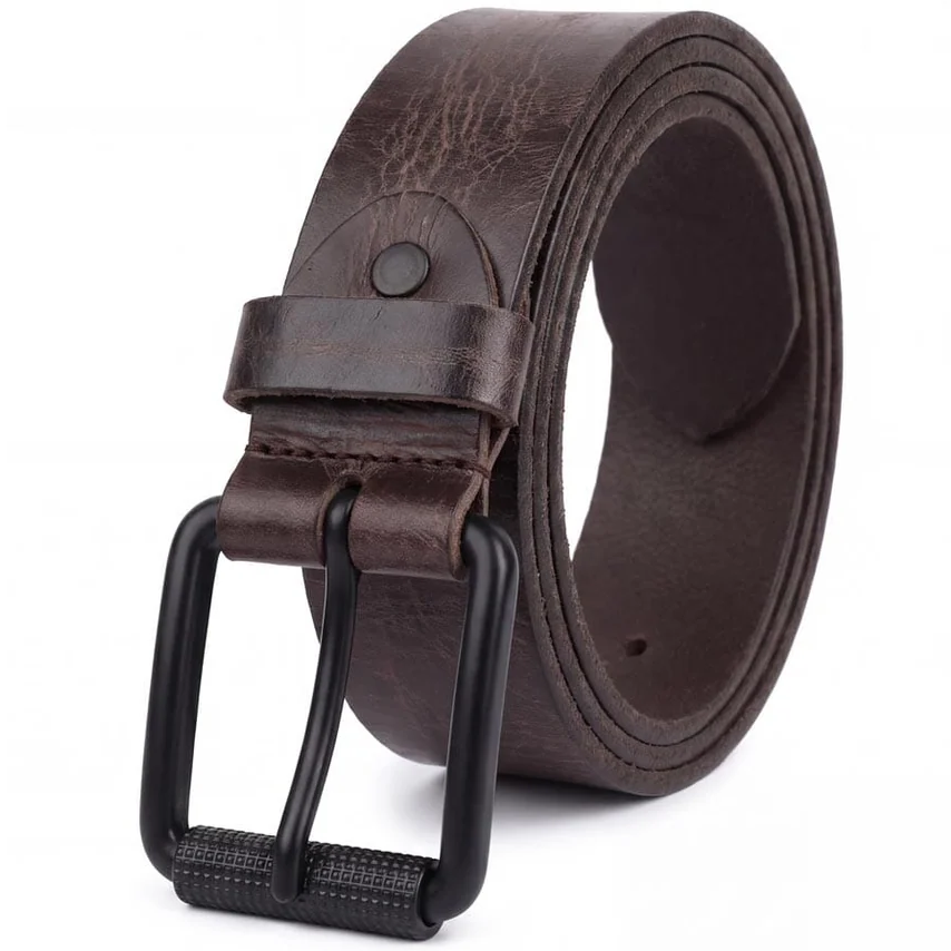 Lw Men's Crazy Horse Leather Belt