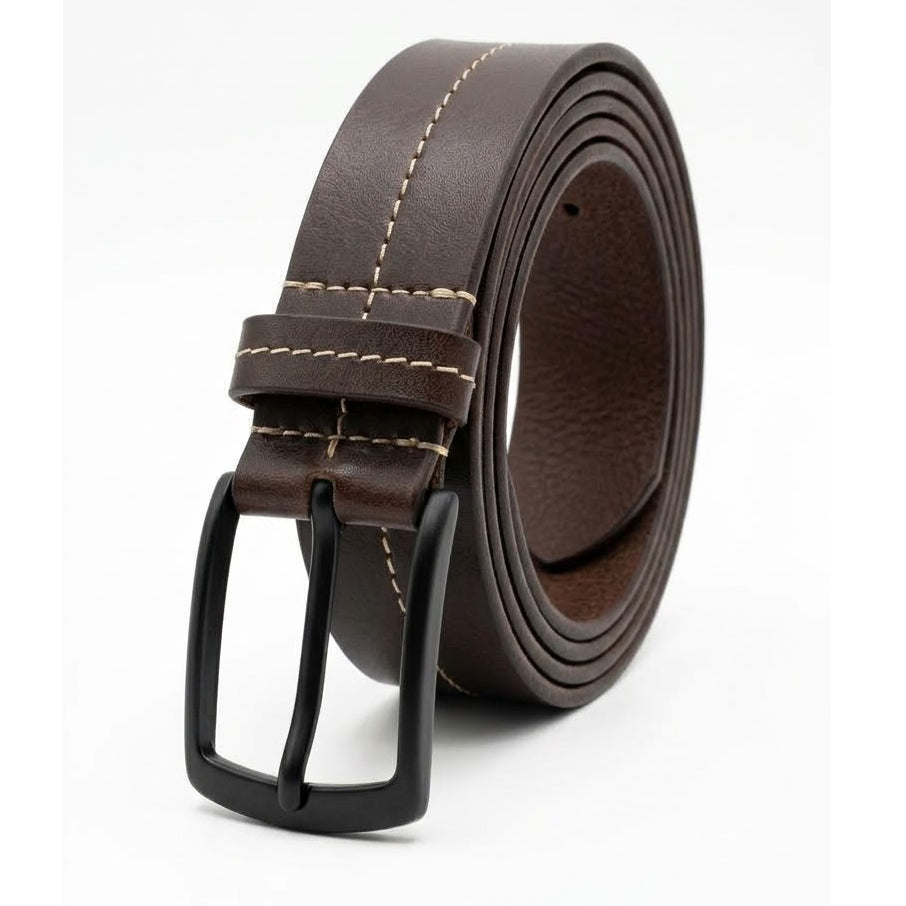 Lw  Men's Brown Leather Belt